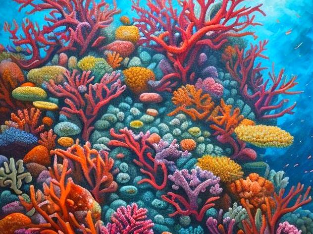 Submerged Art Exhibitions at Coral Reefs