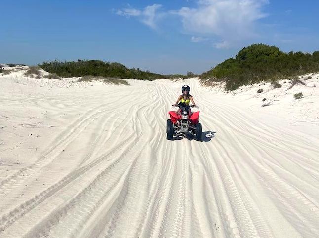 Coastal dunes: the ultimate destination for quad biking thrills.